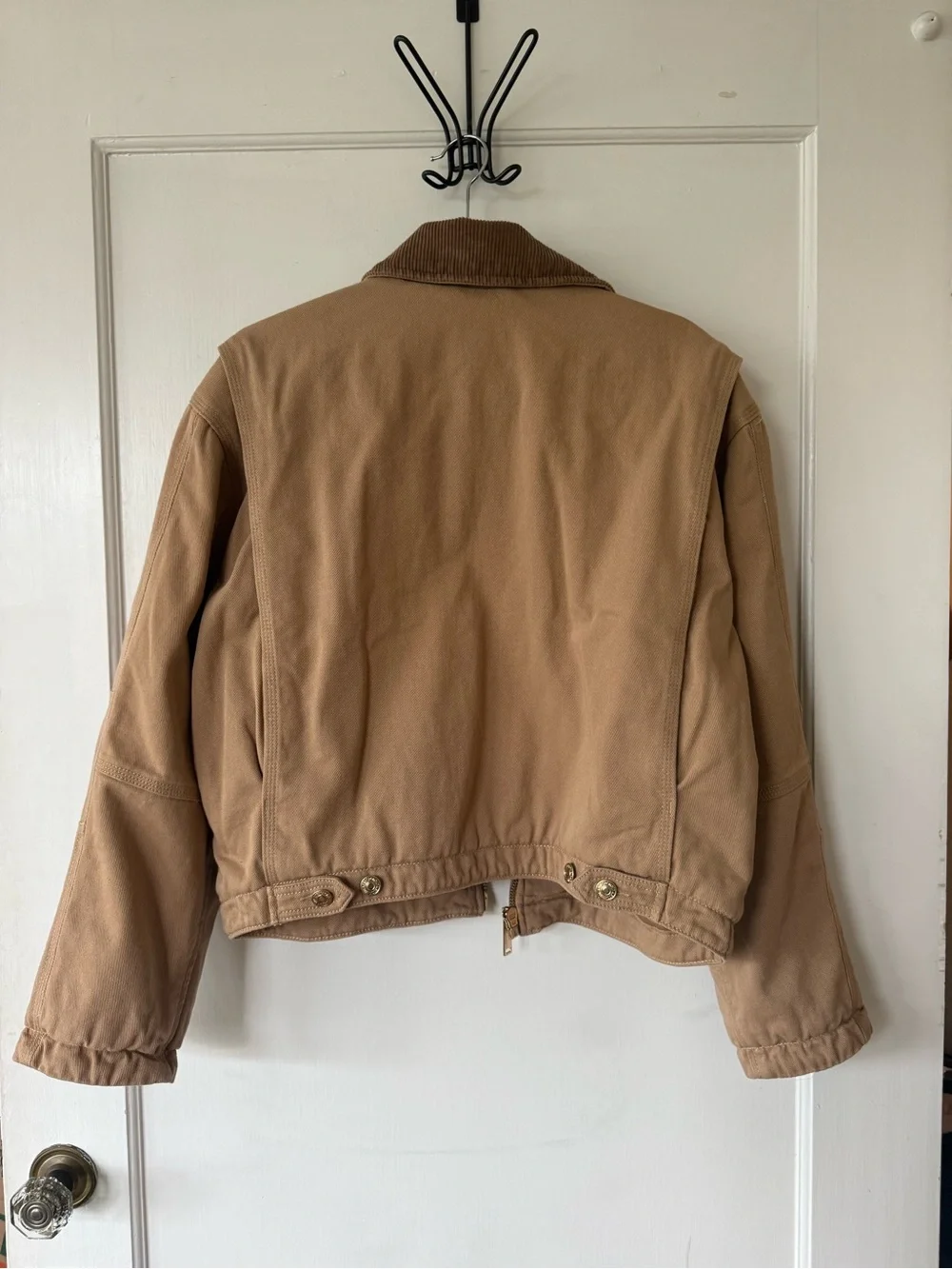 Abercrombie & Fitch Cropped Twill Workwear Jacket - Picture 3 of 4
